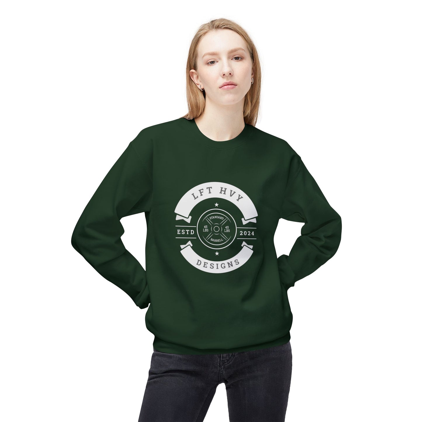 LFT HVY Designs Unisex Crewneck Sweatshirt - ESTD 2024