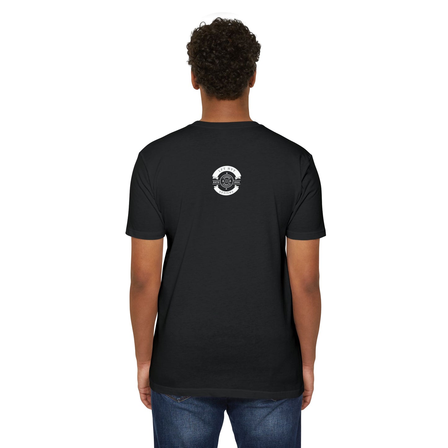 Powerlifting Motivational Unisex Cotton Crew Tee - Eat Sleep Powerlift Repeat