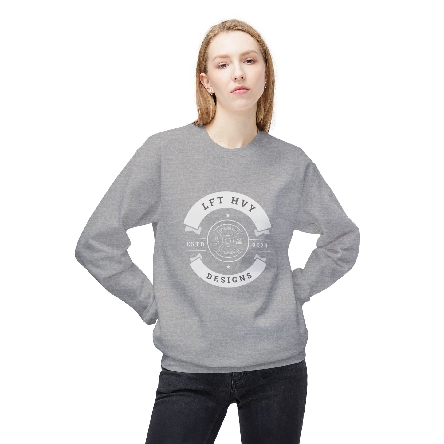 LFT HVY Designs Unisex Crewneck Sweatshirt - ESTD 2024