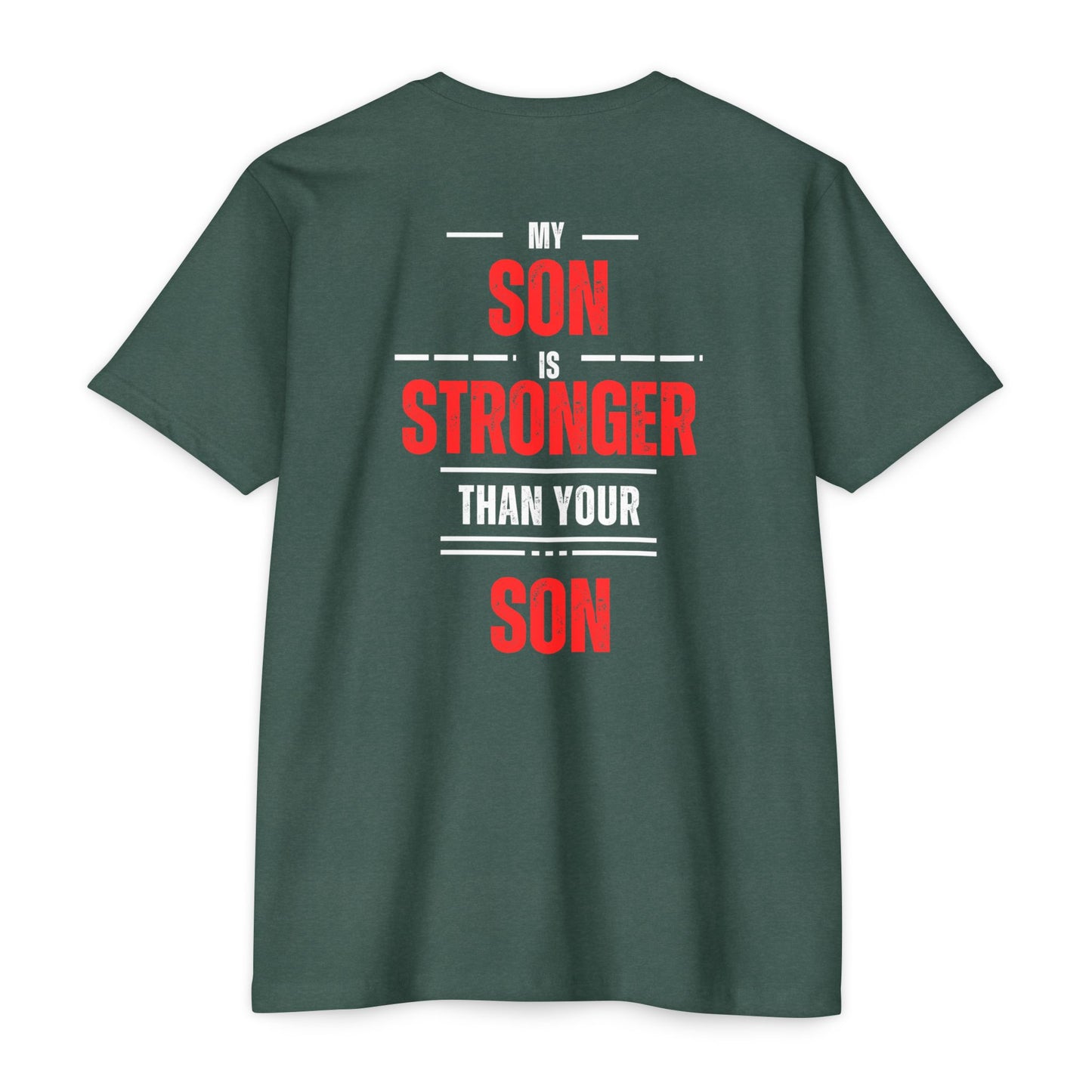 My Son is Stronger Unisex Cotton Crew Tee - Perfect Gift for Proud Parents