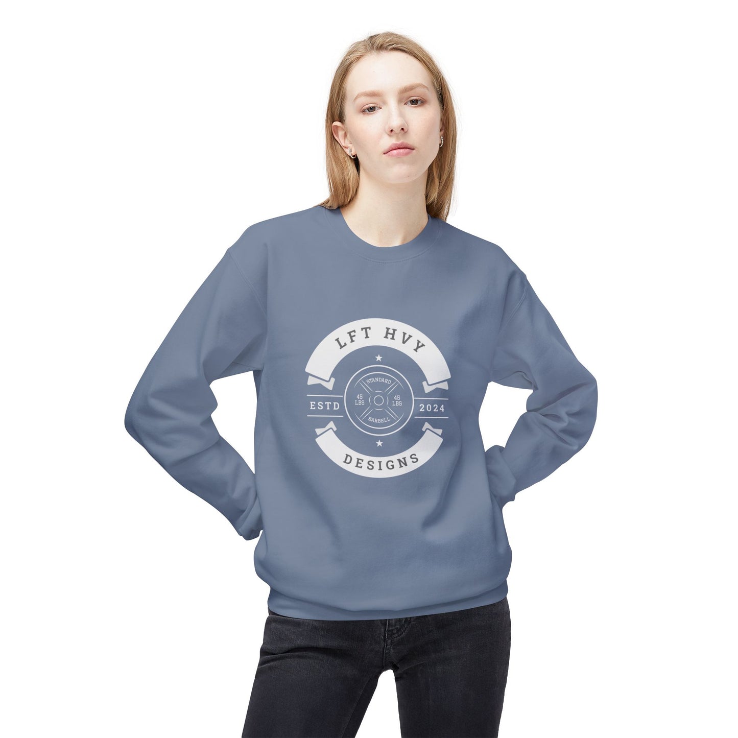 LFT HVY Designs Unisex Crewneck Sweatshirt - ESTD 2024